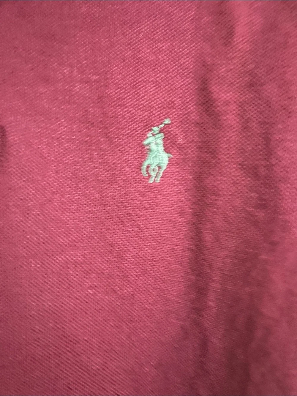 Ralph Lauren Boys' Maroon Short Sleeve Polo with Green Pony